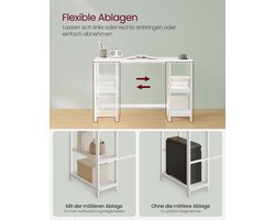 Elegant Wit Bureau - Ruim Werkblad en Stevige Constructie – foto 3