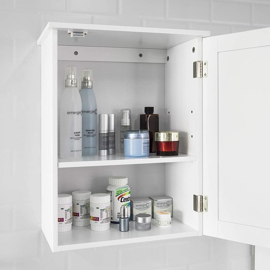 Veelzijdige Wandkast voor Badkamer, Keuken of Hal - Wit MDF – foto 5