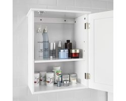 Veelzijdige Wandkast voor Badkamer, Keuken of Hal - Wit MDF – foto 6