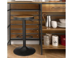 Multifunctionele Keukentafel met Opbergruimte - Bruin en Zwart – foto 4
