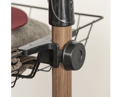 Verstelbaar Kledingrek met Opbergmanden van Staal - Bruin – foto 4