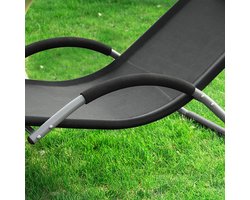Ergonomisch Ligbed met Armleuningen en Hoofdkussen - Zwart – foto 2