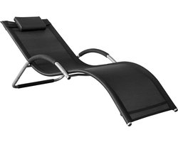 Ergonomisch Ligbed met Armleuningen en Hoofdkussen - Zwart – foto 4
