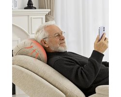 Luxe Elektrische Relaxfauteuil met Sta-op Hulp en Verwarming - Beige – foto 4