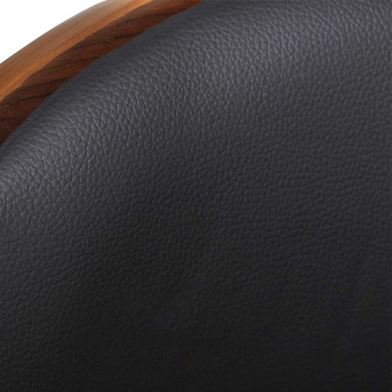 Luxe Barkruk met Gebogen Houten Frame en Verstelbare Zithoogte – foto 4