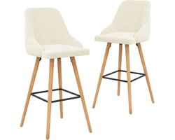 Set van 2 luxe barstoelen in fluweel - Comfort en stijl voor uw interieur – foto 1