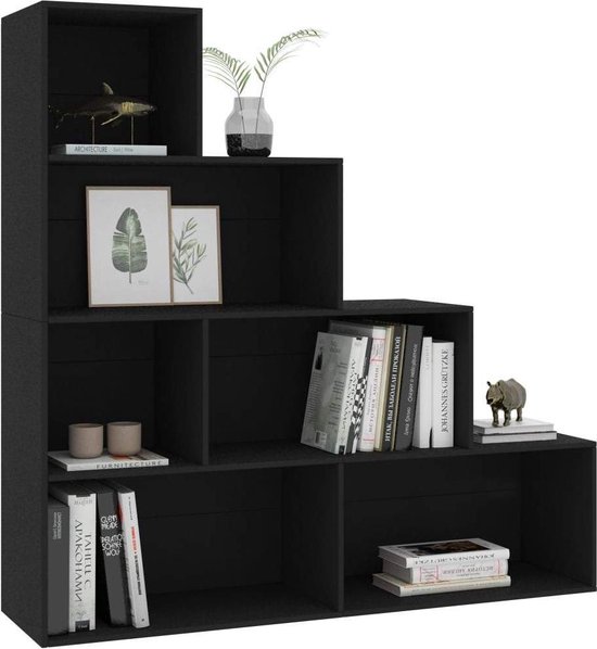 Veelzijdige Boekenkast en Ruimteverdeler Zwart – foto 2