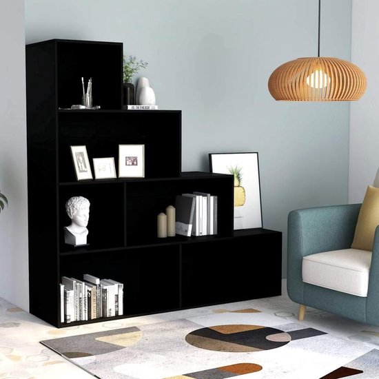 Veelzijdige Boekenkast en Ruimteverdeler Zwart – foto 4