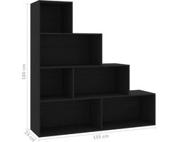 Veelzijdige Boekenkast en Ruimteverdeler Zwart – foto 6