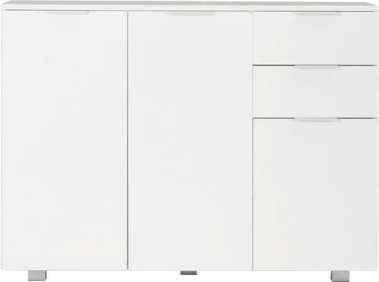 Elegant Hoogglans Wit Dressoir met Opbergruimte – foto 4