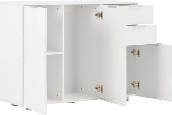 Elegant Hoogglans Wit Dressoir met Opbergruimte – foto 5