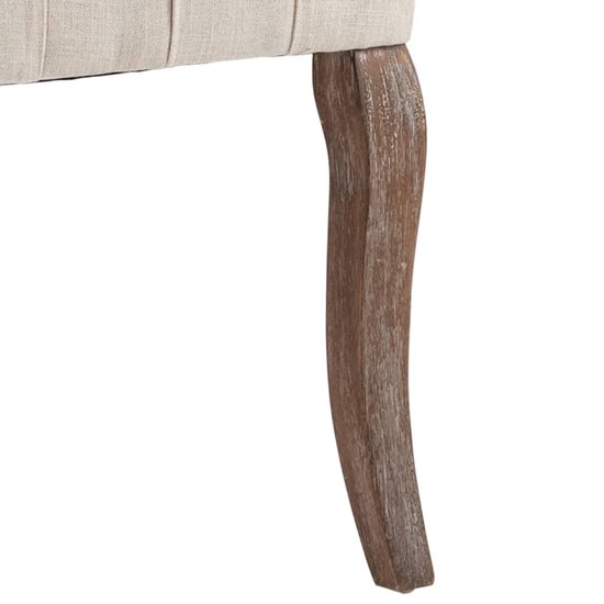Comfortabele Eetkamerstoelen met Linnen-look Stof - Set van 2 – foto 1