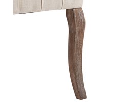 Comfortabele Eetkamerstoelen met Linnen-look Stof - Set van 2 – foto 2
