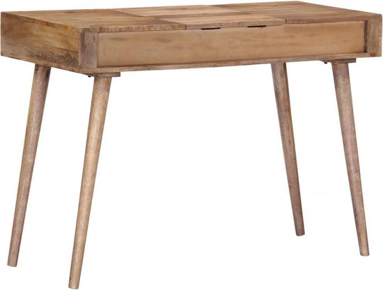 Elegante Kaptafel van Massief Mangohout met Spiegel en Opberglades – foto 6