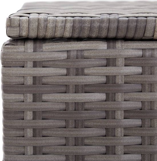Grijze Tuin Opbergbox van PE-Rattan met Gasveermechanisme – foto 3