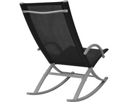 Comfortabele Tuinschommelstoelen Zwart (Set van 2) – foto 6