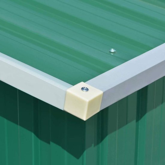 Ruime Tuinberging van Gegalvaniseerd Staal met Schuifdeuren - Groen – foto 3