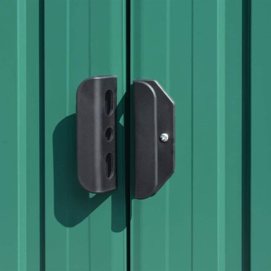 Ruime Tuinberging van Gegalvaniseerd Staal met Schuifdeuren - Groen – foto 6