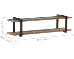 Stijlvol tv-meubel van massief gerecycled hout 160 cm – foto 4