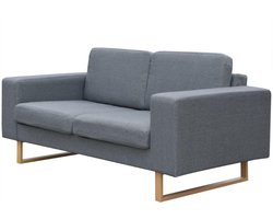 Stijlvolle Tweezitsbank – Comfort en Design in Lichtgrijs – foto 3