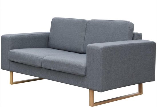 Stijlvolle Tweezitsbank – Comfort en Design in Lichtgrijs – foto 4