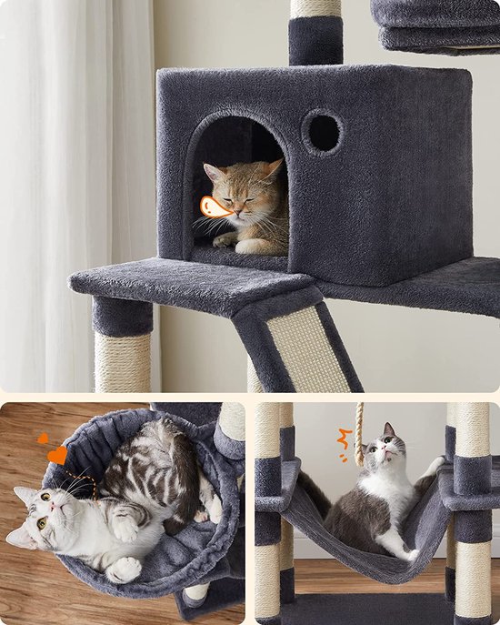 Luxe Kattenparadijs met Krabton en Kattenhuis - Rookgrijs – foto 5