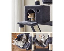 Luxe Kattenparadijs met Krabton en Kattenhuis - Rookgrijs – foto 6