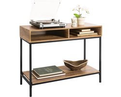Moderne Console Haltafel met Ruime Opbergruimte en Metaalonderstel – foto 4