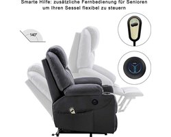 Comfortabele Elektrische Relaxfauteuil met Sta-Op Hulp en Massagefunctie – foto 4