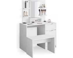 Elegante Kaptafel met Ruime Opbergmogelijkheden en Comfortabele Zitbank – foto 2