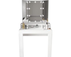Elegante Kaptafel met LED-verlichting en Drie Spiegels – foto 5