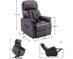 Elektrische Relaxfauteuil met Sta-opfunctie en USB-aansluiting – foto 5