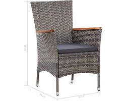 Luxe Polyrotan Tuingroep voor 8 Personen met Acaciahouten Tafel – foto 4