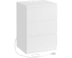 Elegant Nachtkastje met geïntegreerd Laadstation en Opbergruimte – foto 3