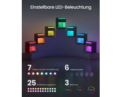 Stijlvol Nachtkastje met LED-Verlichting - Modern Zwart Ontwerp – foto 5