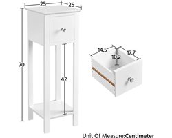 Elegant Nachtkastje - Nachttafel voor Slaapkamer of Woonkamer – foto 6