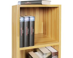 Stijlvolle Staande Vakkenkast met Twee Compartimenten - Sonoma/Beuken Look – foto 2