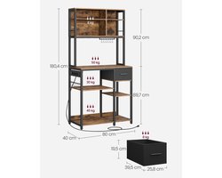 Multifunctionele Open Kast met Stopcontacten en Flexibele Opbergruimte – foto 2