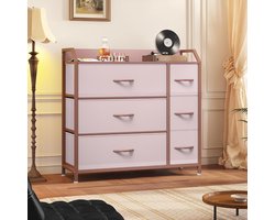 Moderne Opbergkast met 6 Laden - Donkergrijs Design – foto 6