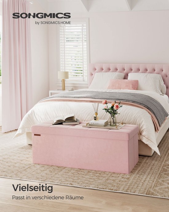 Luxe Opbergpoef van Fluweel met Ruime Inhoud en Stevig Design – foto 2