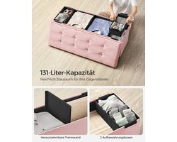 Luxe Opbergpoef van Fluweel met Ruime Inhoud en Stevig Design – foto 5