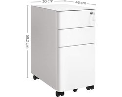 Flexibele Rolcontainer met Lades en Hangmappen voor Documenten – foto 4