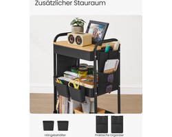 Flexibele Opbergwagen met 3 Niveaus en Handige Organizers – foto 4