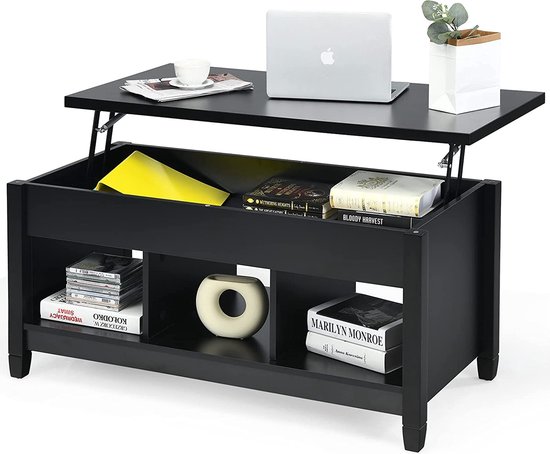 Multifunctionele Salontafel met Hefblad en Verborgen Opbergruimte – foto 4