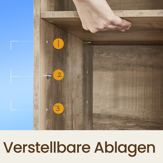 Elegante Schoenenbank met Zitcomfort - Camelbruin Linnenlook – foto 6