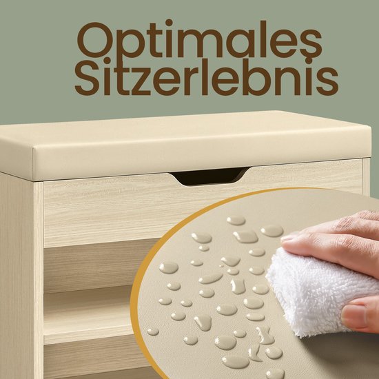 Schoenenbank met 3 Niveaus en Comfortabel Kussen – foto 1