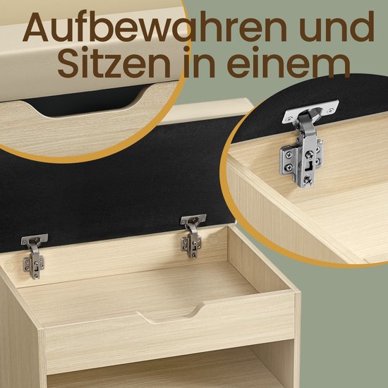 Schoenenbank met 3 Niveaus en Comfortabel Kussen – foto 4