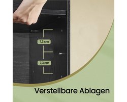 Elegante Schoenenbank met Zachte Zitting – Zwart Design – foto 3