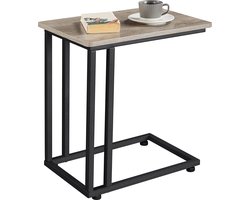 Set van 2 Verrijdbare Bijzettafels - Grijs Multifunctioneel Design – foto 3