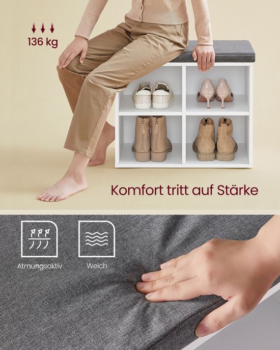 Praktische Schoenenbank met Opbergruimte - Stijlvolle Entree – foto 4